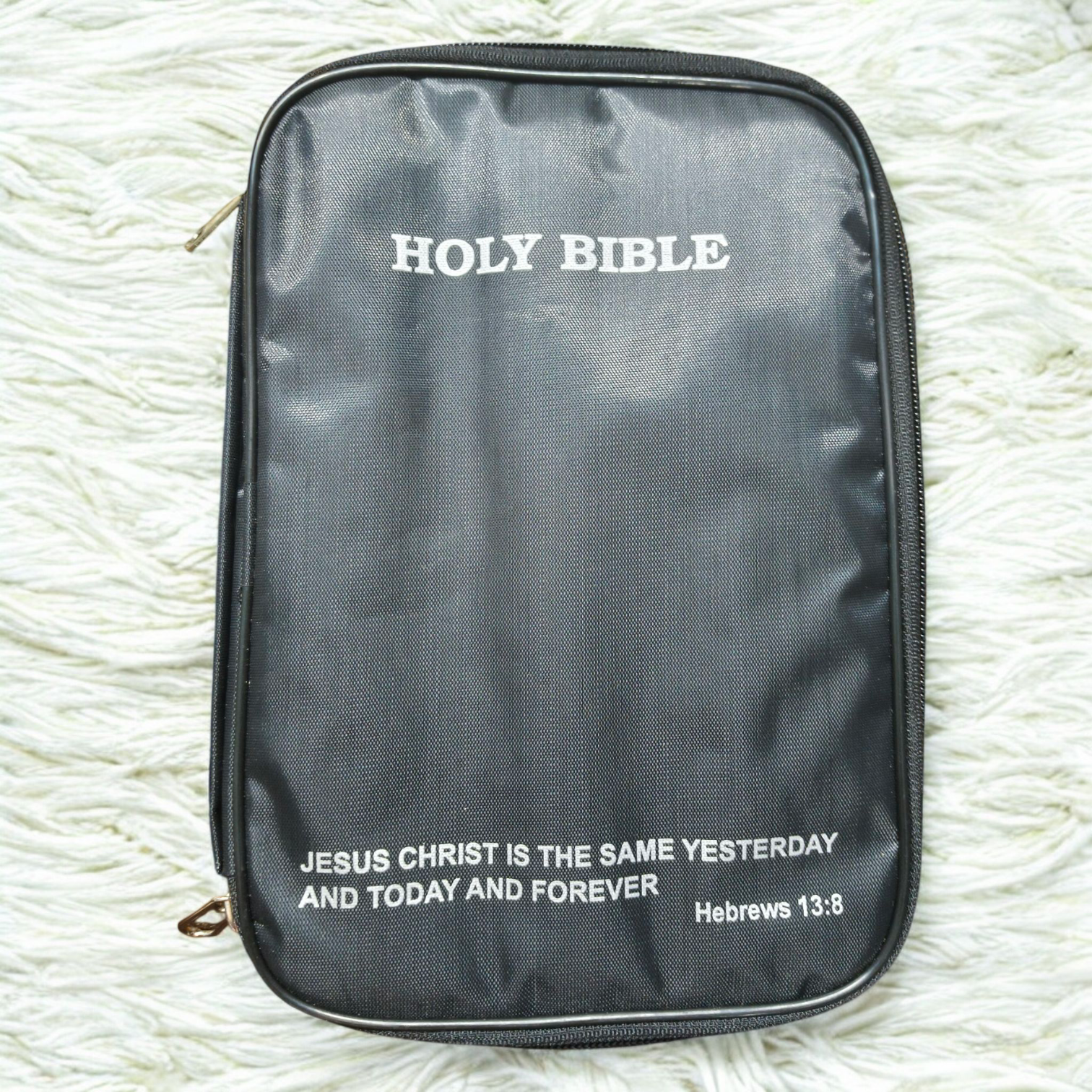 English Water Proof Bible Cover | Normal Size | with Side Handel | English Bible Verses Printed In Cover