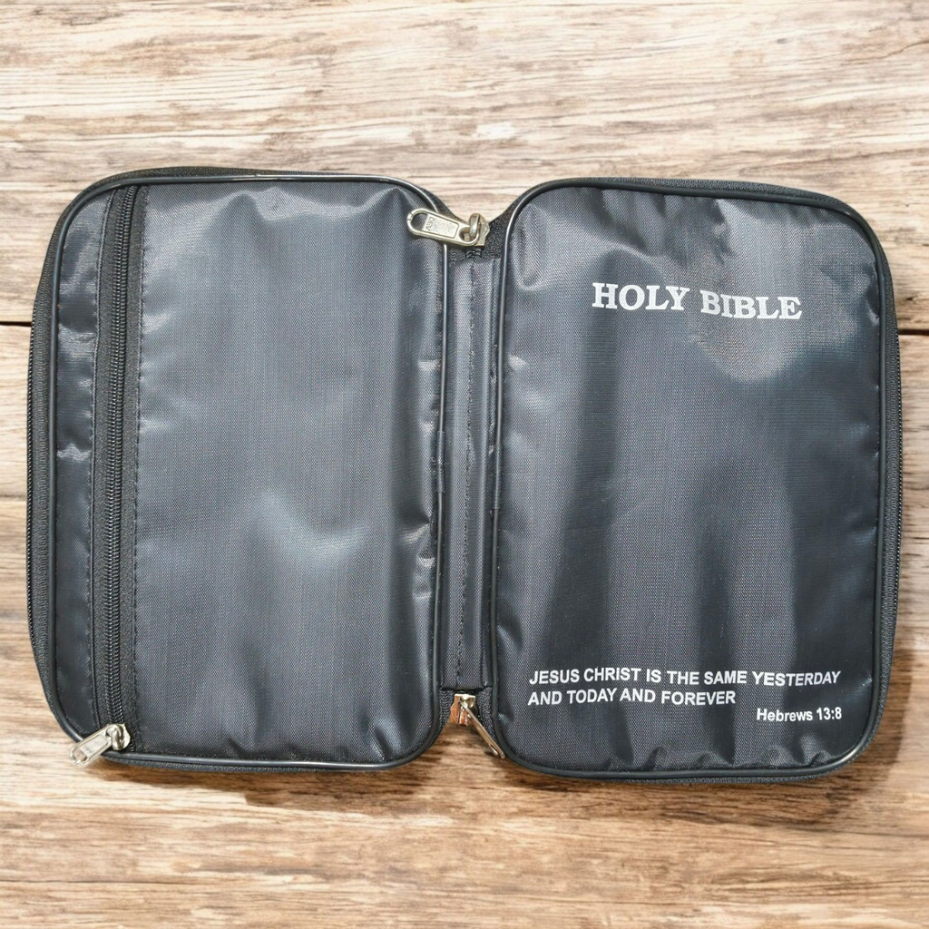 English Water Proof Bible Cover | Normal Size | with Side Handel | English Bible Verses Printed In Cover