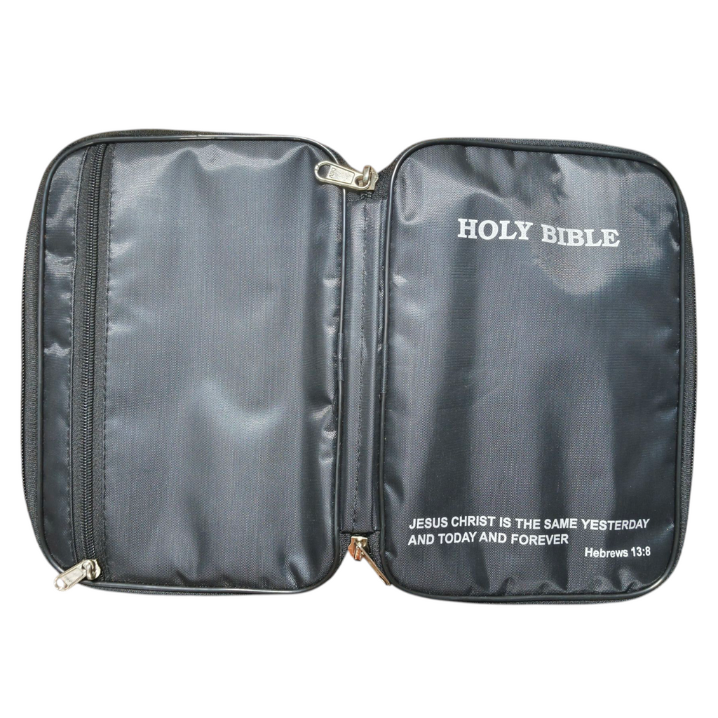 English Water Proof Bible Cover | Normal Size | Bible Verses Printed In Cover | with Side Handel